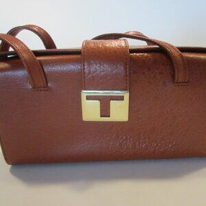 Tosca Blu Made in Italy Red Leather Designer Handbag